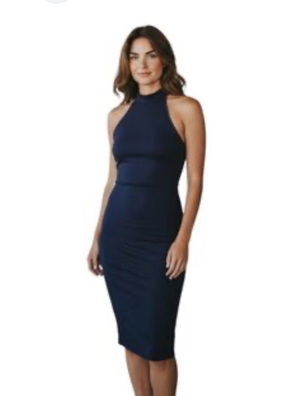 Rolla Coster Navy Halter Midi Dress